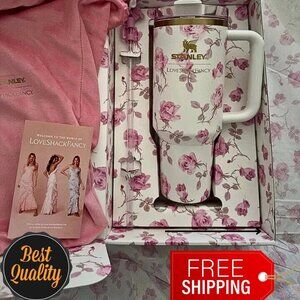 Stanley x LoveShackFancy Floral Tumbler Gift Set – Limited Edition Pink Roses